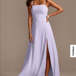 Spaghetti Strap Chiffon Bridesmaid Dress with Slit
DAVID'S BRIDAL